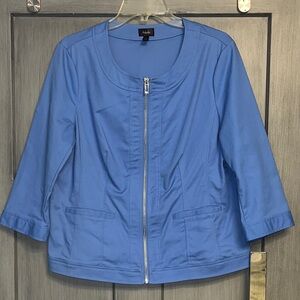 Rafaella Sz 14 Women's Utility Jacket Full Zip Up #business #office #style